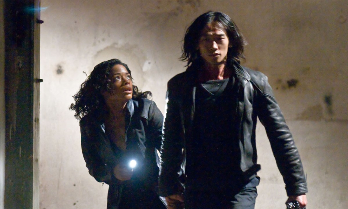 Naomie Harris and Rain in Ninja Assassin.