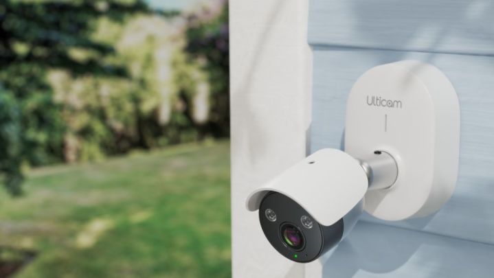The Ulticam IQ installed outside a home.