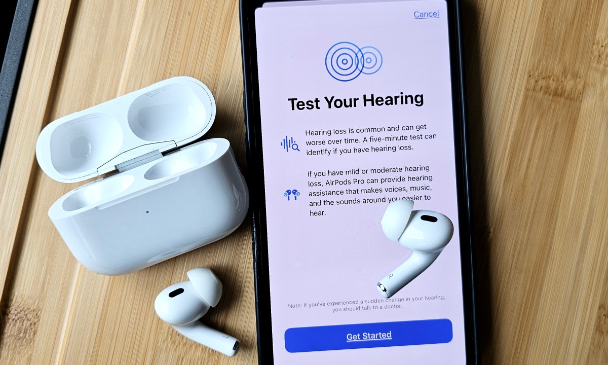 Apple's hearing test in iOS 18.1.