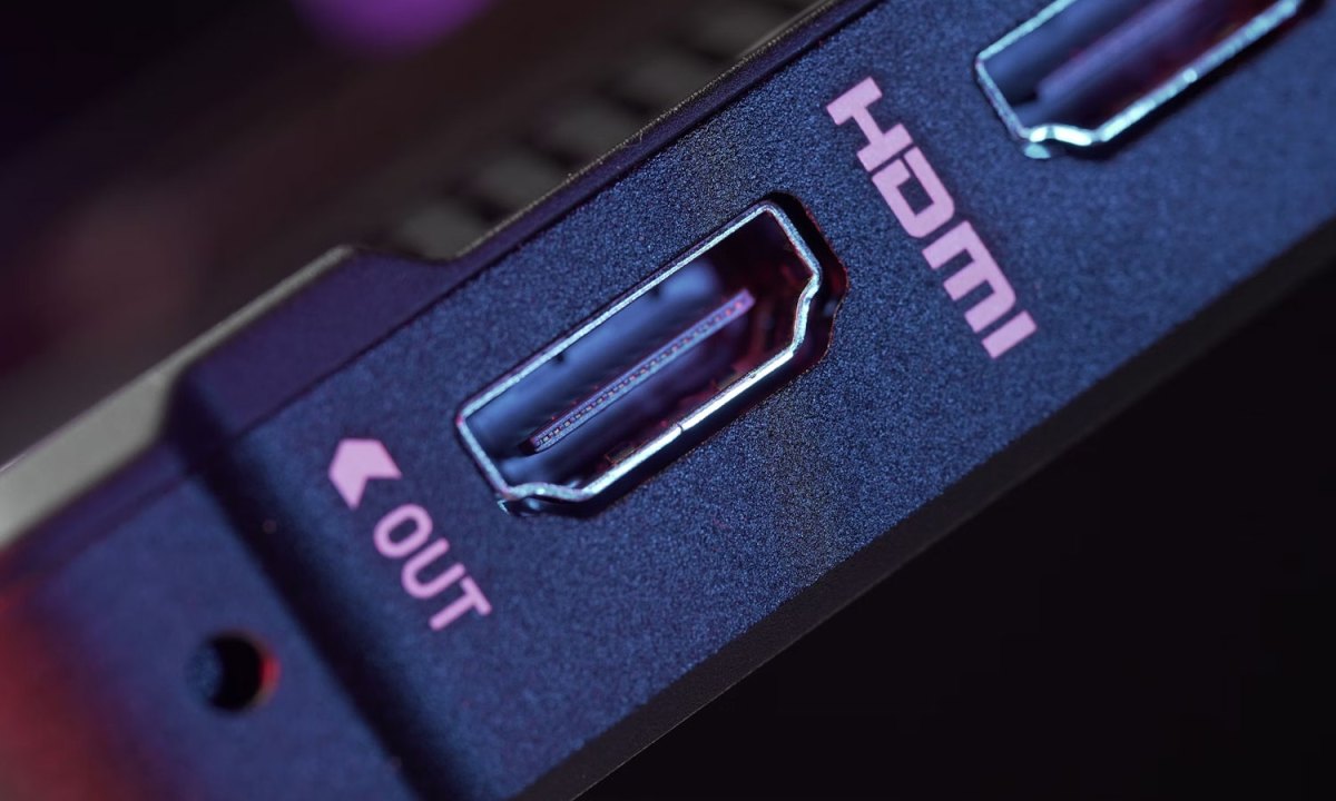 HDMI 2.1 port.