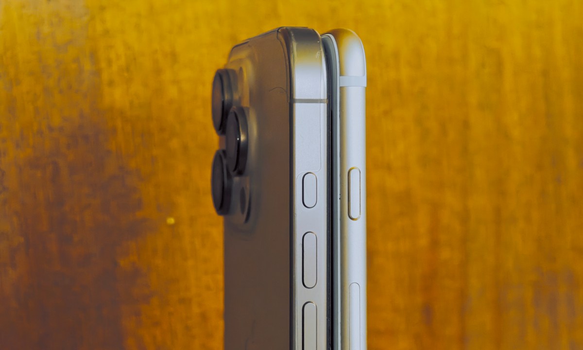 iPhone 16 Pro and iPhone 6s side by side.