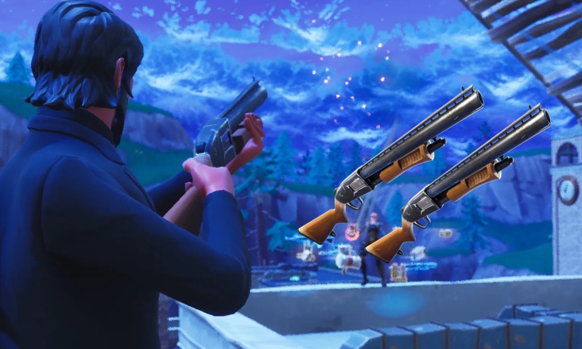 Fortnite Reaper skin with shotgun