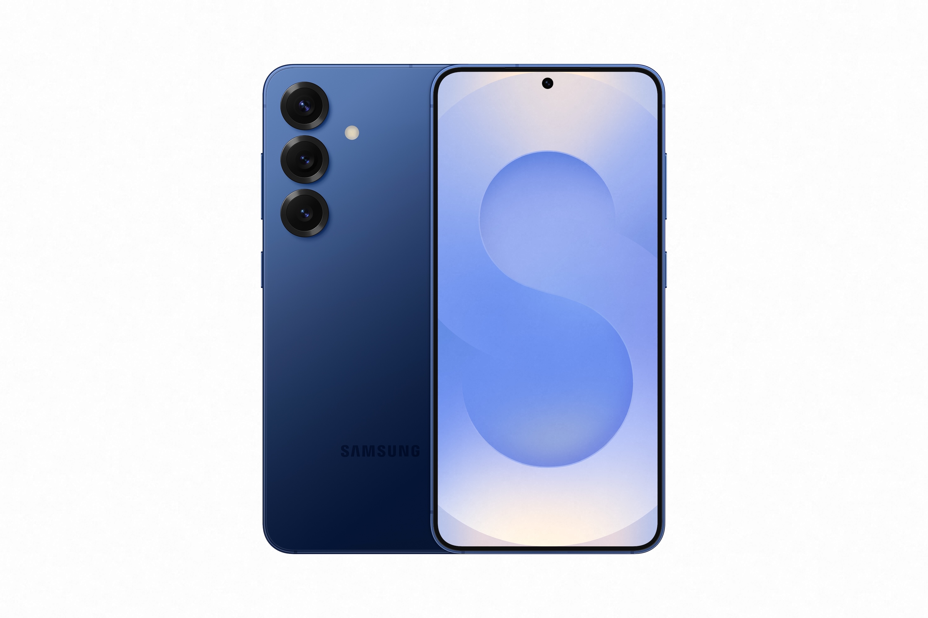 The Samsung Galaxy S25 in Navy.