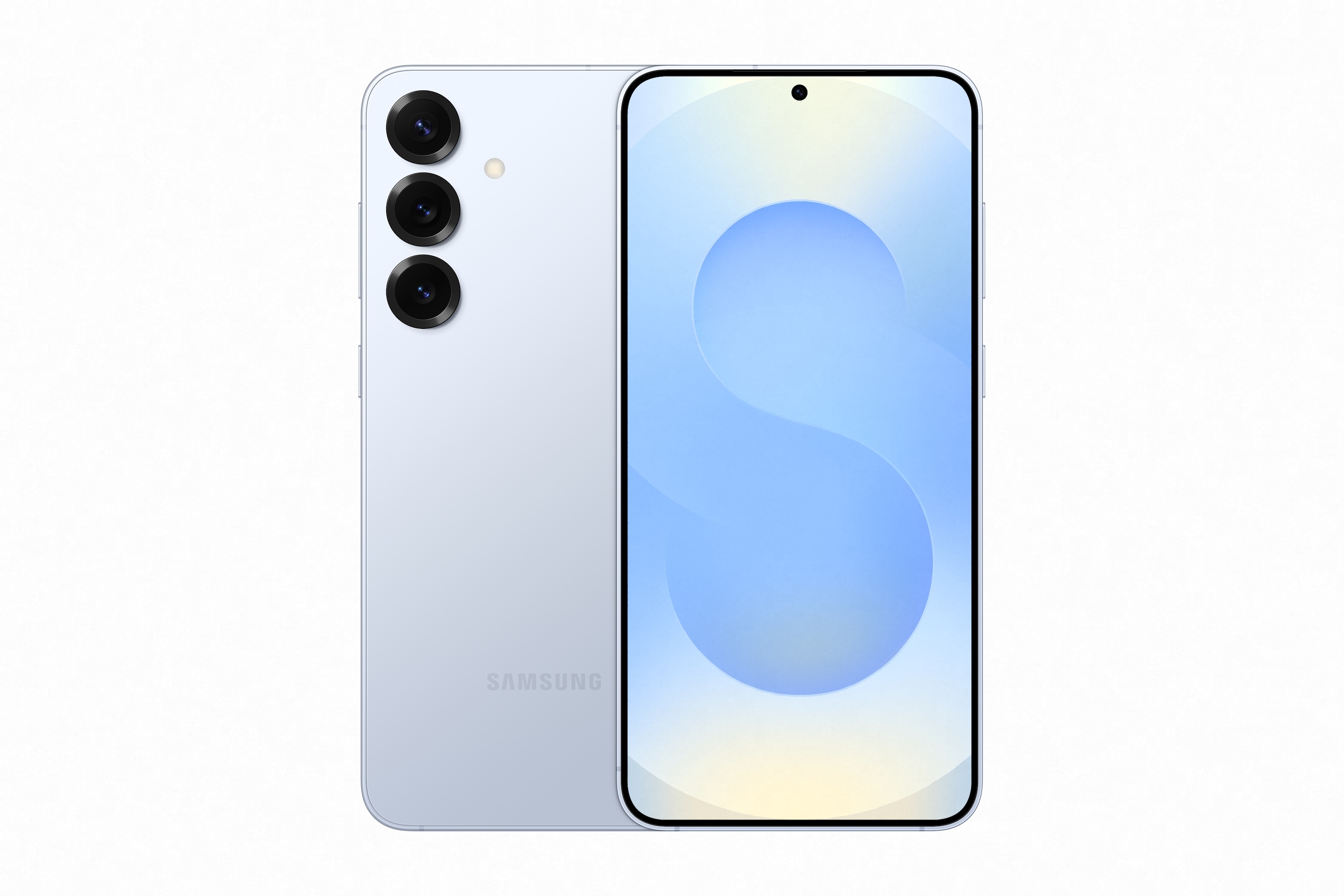 The Samsung Galaxy S25 Plus in Icy Blue.