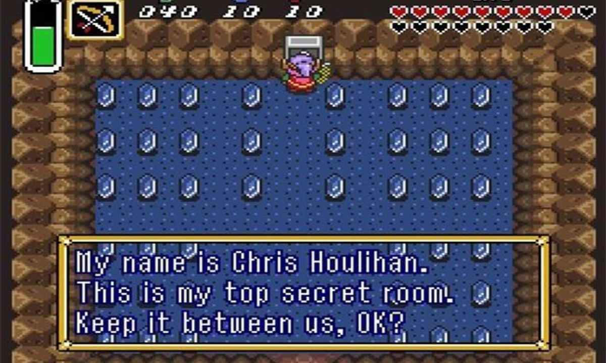 The chris houlihan room in Link to the past.