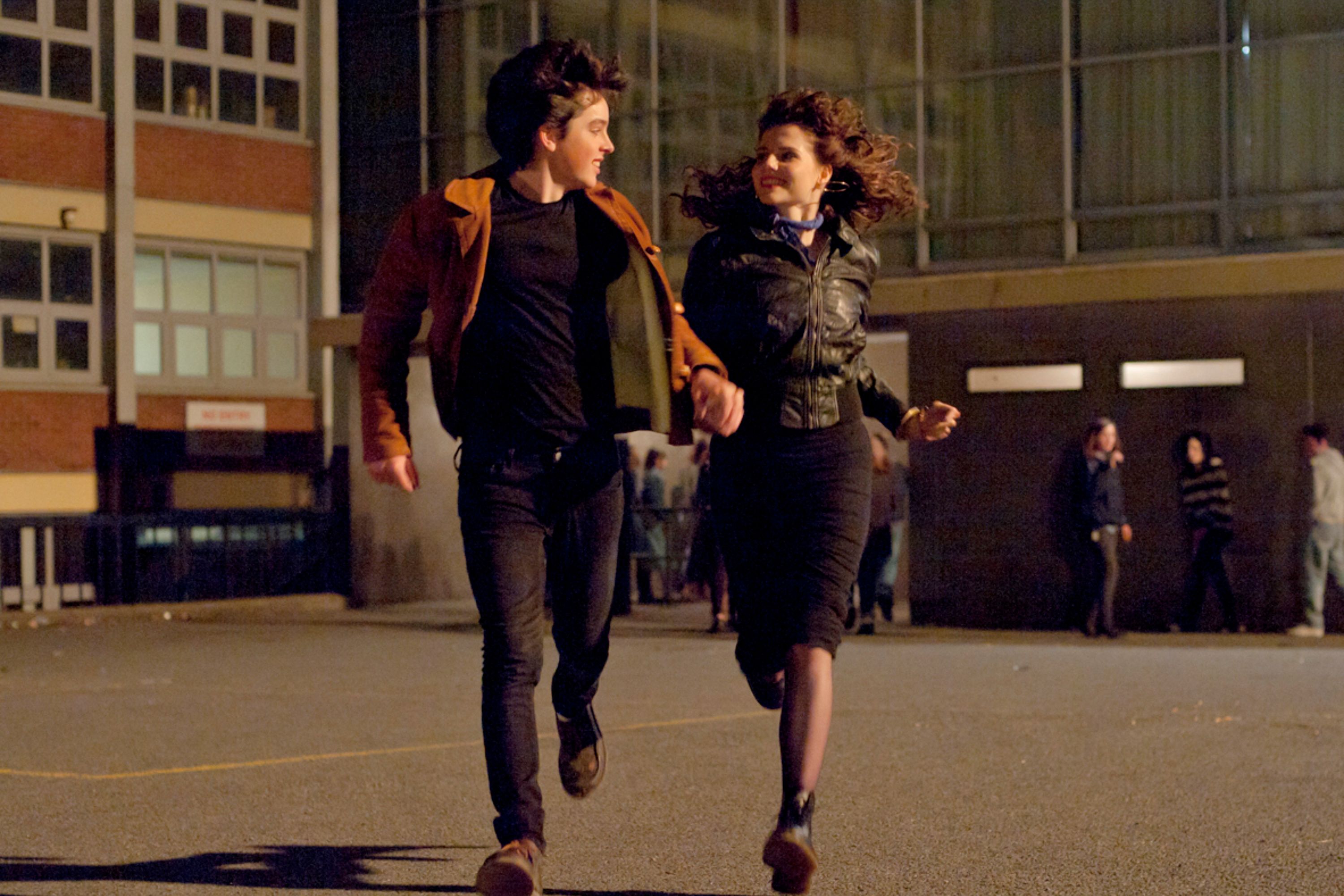 Lucy Boynton and Ferdia Walsh-Peelo in Sing Street (2016)
