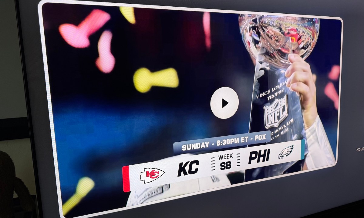A preview screen for Super Bowl LIX.