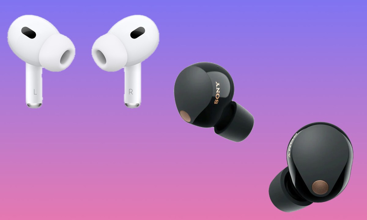 Apple AirPods Pro 2 vs. Sony WP-1000XM5.