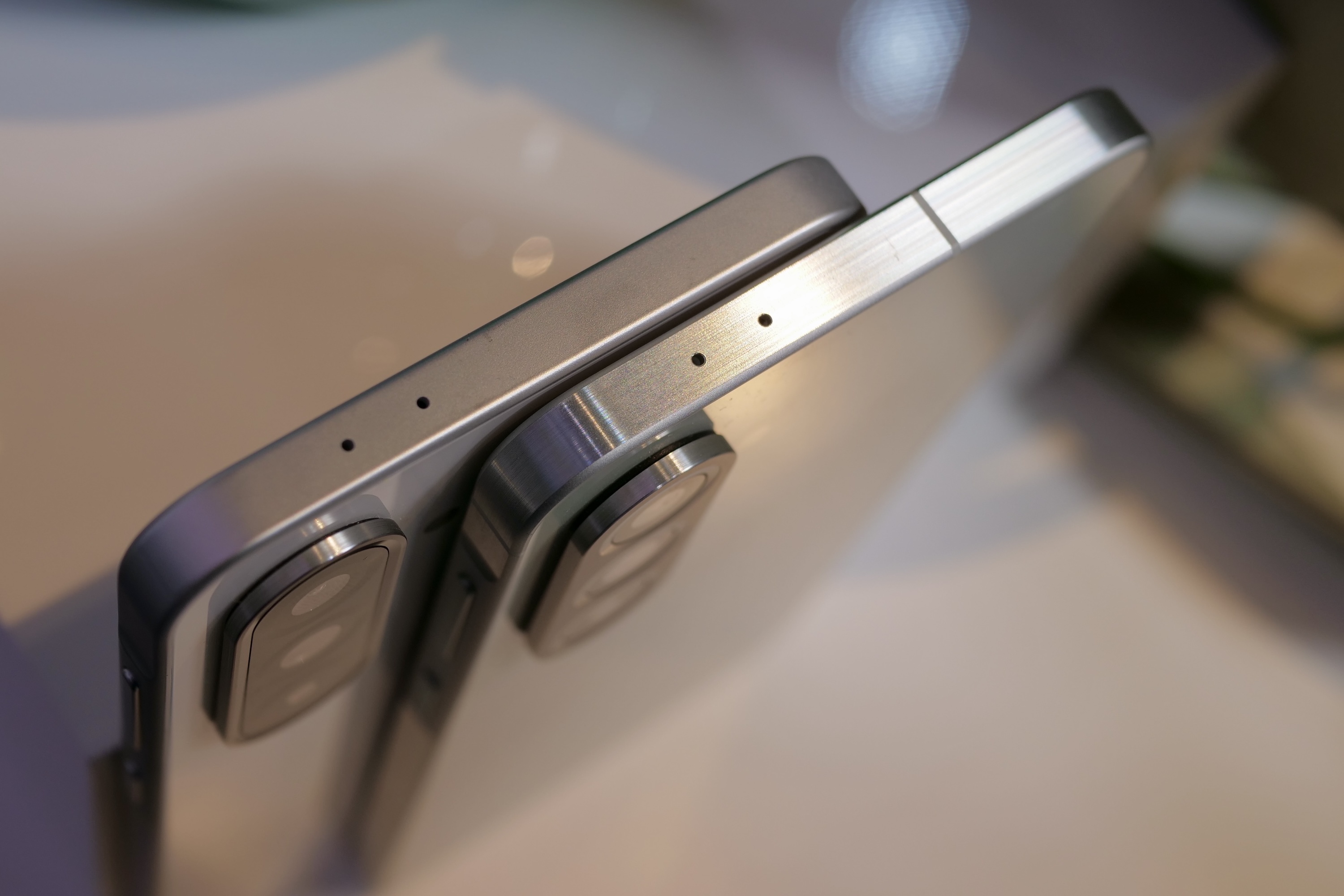 The top of the Samsung Galaxy A36 and Samsung Galaxy A56.