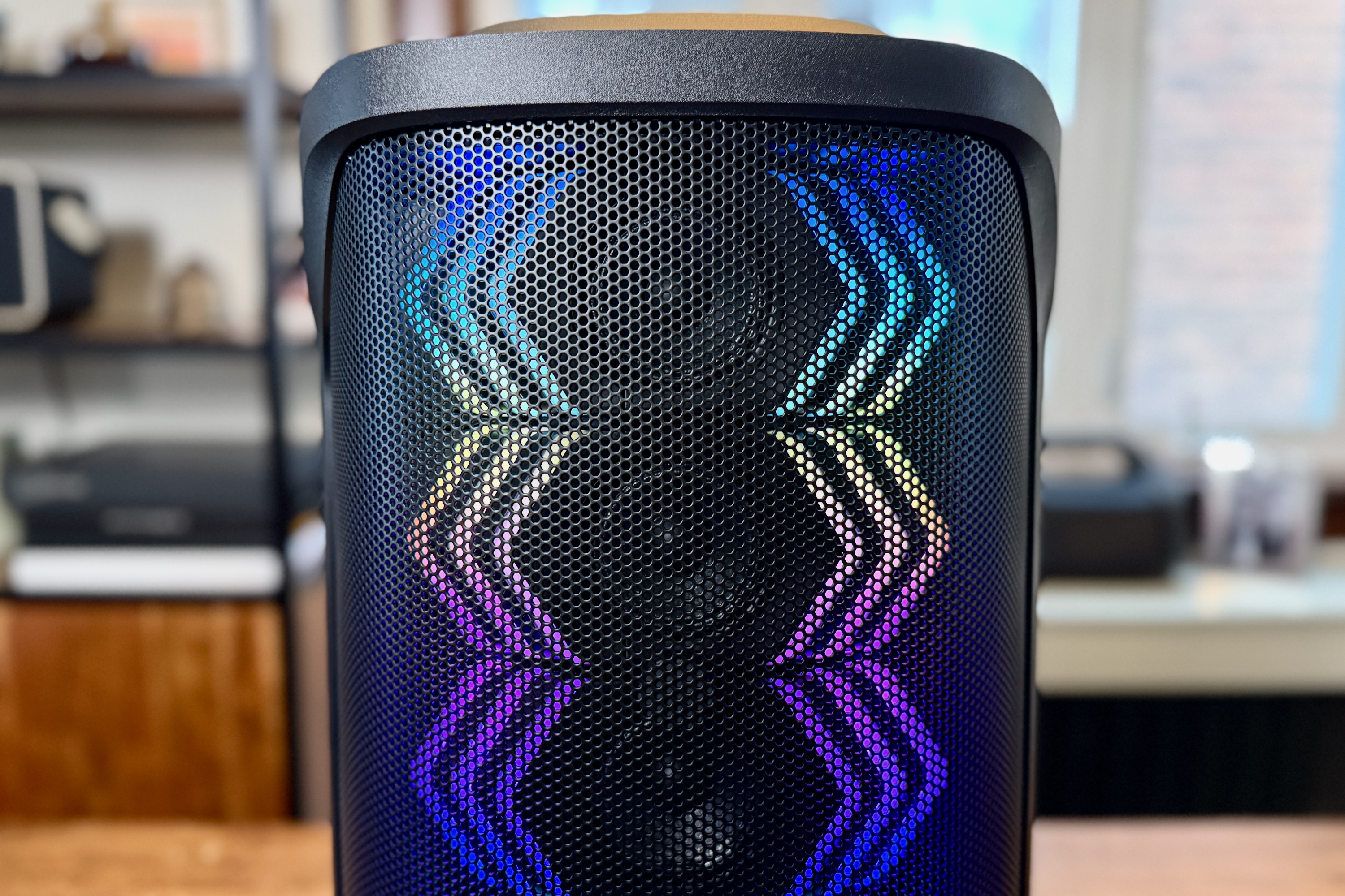 [EMBARGO 3/19/25] The Soundcore Rave 3S party speaker.