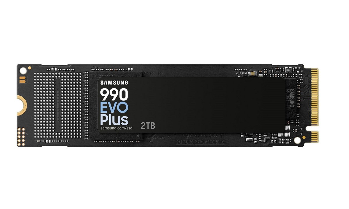 The Samsung 990 Evo Plus SSD 2TB on a white background.