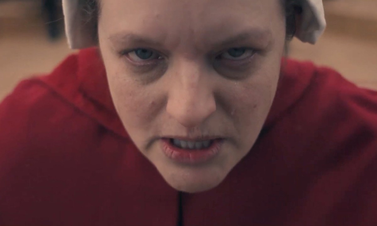 Elizabeth Moss in The Handmaid's Tale.
