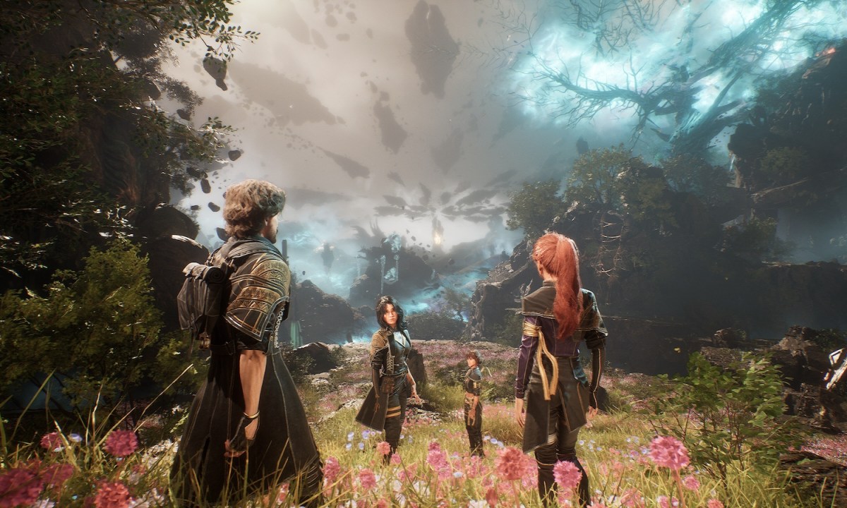 Gustave, Lune, Sciel, and Maelle in Clair Obscur Expedition 33.