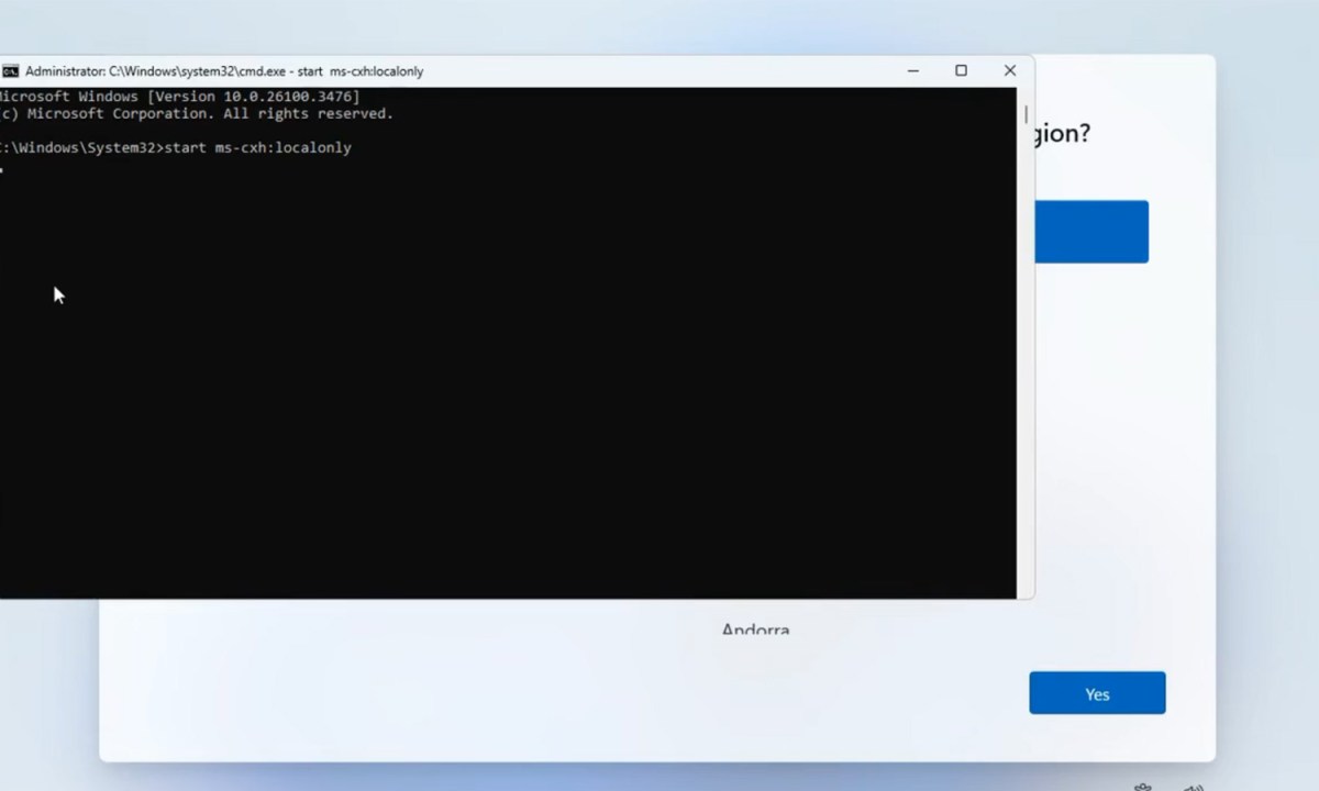 Windows 11 account login bypass.